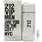 Carolina Herrera 212 Vip Men - Eau de Toilette - Perfume Sample - 2 ml