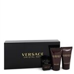 Crystal Noir by Versace - Gift Set -- .17 oz Mini EDT + .8 oz Shower Gel + .8 oz Body Lotion - for women