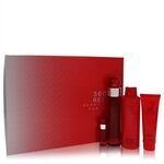 Perry Ellis 360 Red by Perry Ellis - Gift Set -- 3.4 oz Eau De Toilette Spray + .25 oz Mini EDT Spray + 6 oz Body Spray + 3 oz Shower Gel - for men